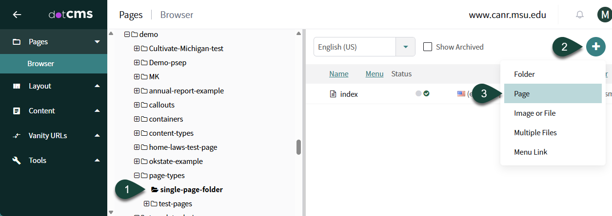 Create Sub-Page Menu Link Steps 1-3.png